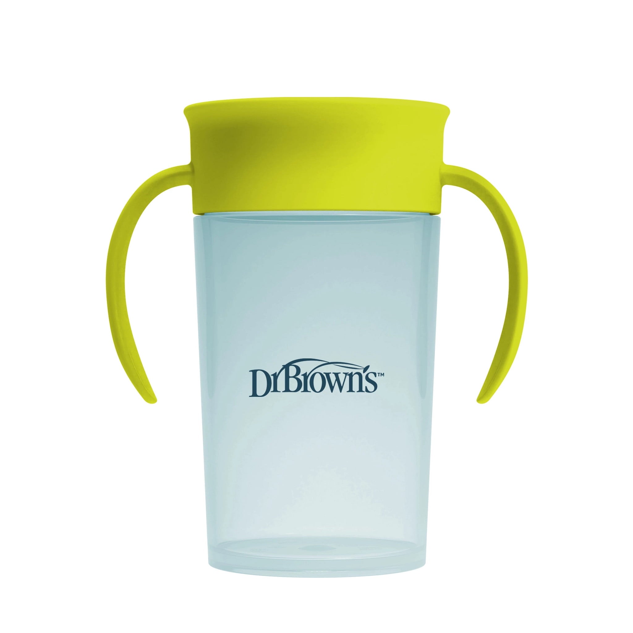 Dr. Brown's Milestones Straw to 360 Convertible Training Cups, Blue Green, 2-Pack
