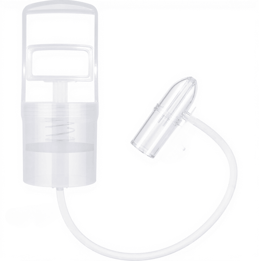 Dr.Pedi Baby Nose Sucker, Manual Newborn Nasal Aspirator with Safe Silicone Tip, Easy to Clean Bulb for Gentle Nasal Care
