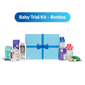 Baby Trial Kit of Bottles, Samples from 7 Brands, Various Features and Colors