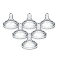 Dr. Brown's Natural Flow Y-Cut, Wide-Neck Baby Bottle Nipple, Fast Flow, 9m+, 100% Silicone, 6 Pack