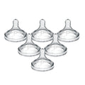 Dr. Brown's Options+ Wide-Neck Baby Bottle Nipple - Preemie, Slowest Flow - 6-Pack - 0m+