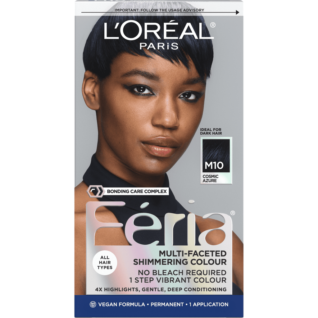 L'Oreal Paris Feria Midnight Bold Hair Color, M10 Cosmic Azure