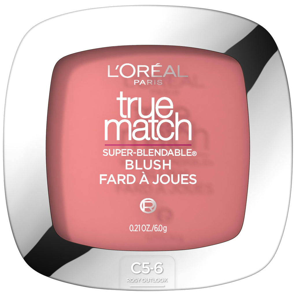L'Oreal Paris True Match Super Blendable Blush, Soft Powder Texture, Rosy Outlook, 0.21 oz