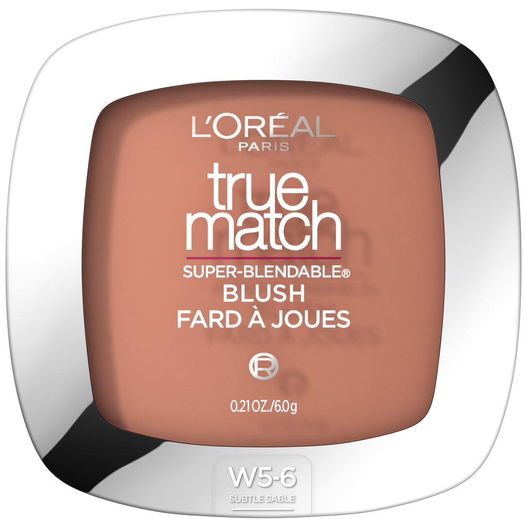L'Oreal Paris True Match Super Blendable Blush, Soft Powder Texture, Subtle Sable, 0.21 oz