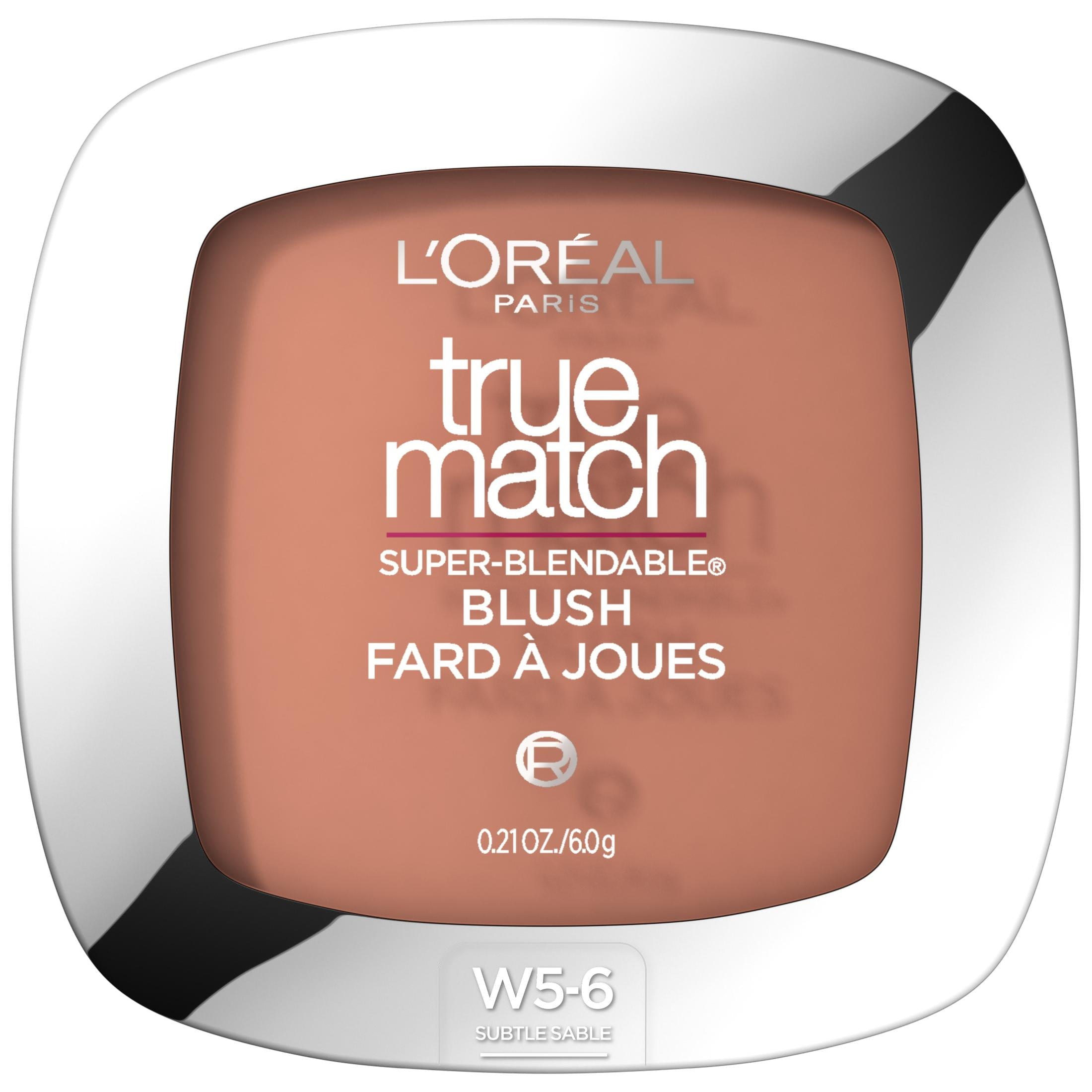 L'Oreal Paris True Match Super Blendable Blush, Soft Powder Texture, Subtle Sable, 0.21 oz