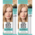 Loreal Paris Magic Root Rescue 10 Minute Root Hair Coloring Kit, Permanent Hair Color With Quick Precision Applicator, 100% Gray Coverage, 8G Medium Golden Brown, 2 Count Packaging May Vary