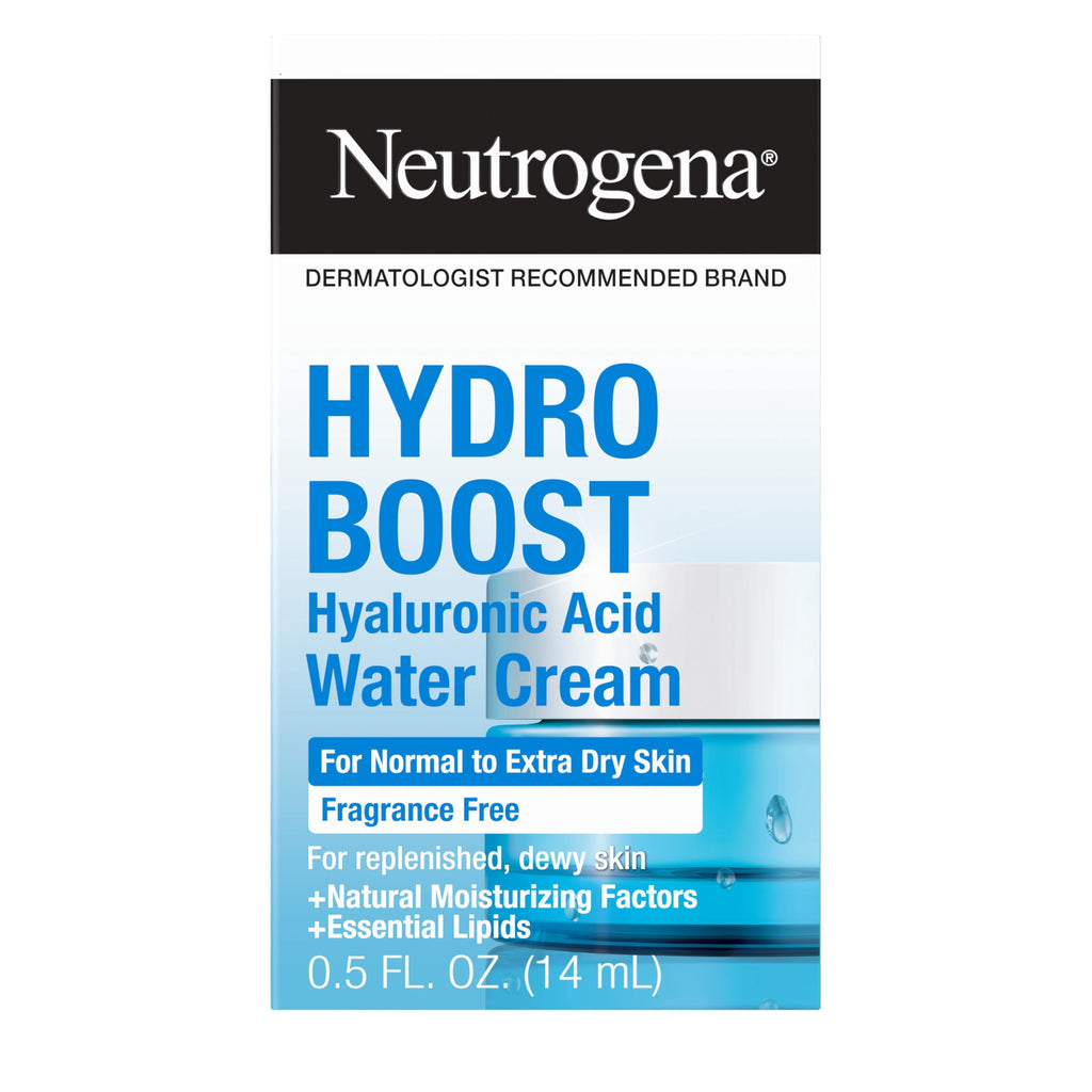Neutrogena Hydro Boost Hyaluronic Acid Water Cream, Face Moisturizer, 0.5 fl oz
