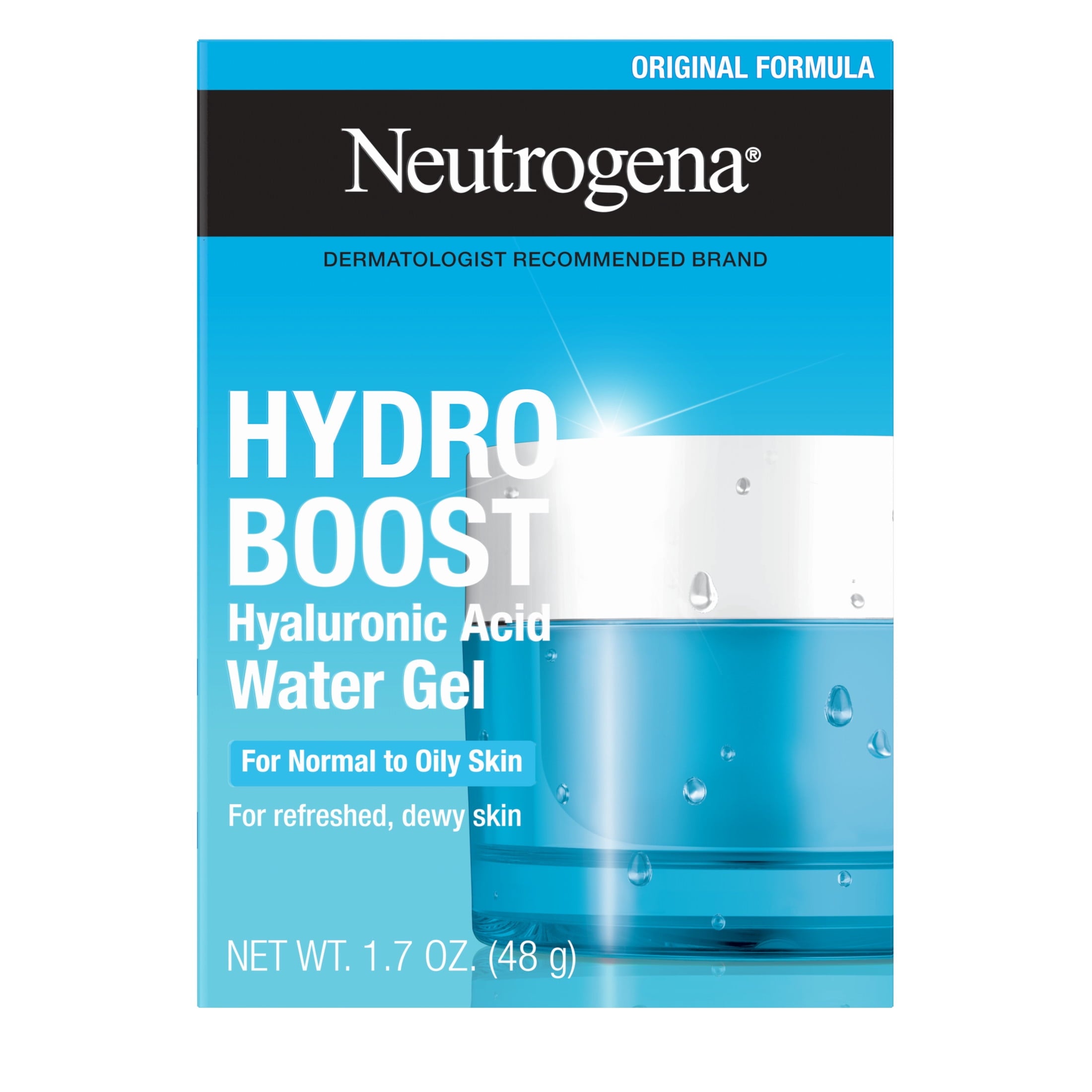Neutrogena Hydro Boost Water Gel Face Moisturizer Lotion with Hyaluronic Acid, 1.7 oz
