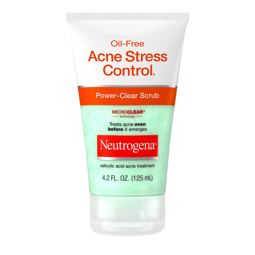 Neutrogena Oil-Free Acne Face Wash, Exfoliating Face Scrub & Treatment, 4.2 fl oz