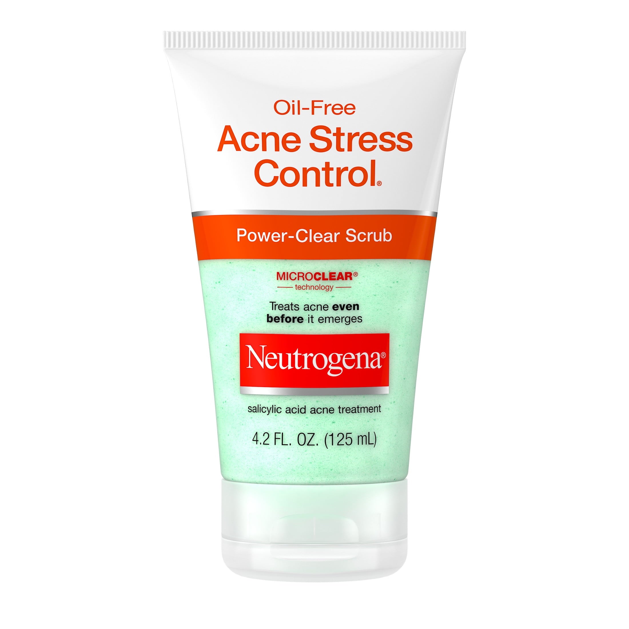 Neutrogena Oil-Free Acne Face Wash, Exfoliating Face Scrub & Treatment, 4.2 fl oz