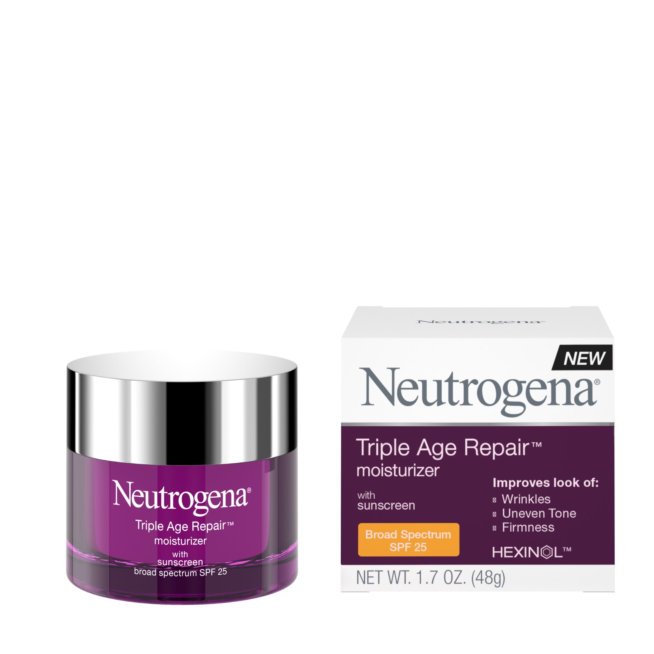 Neutrogena Triple Age Repair Moisturizer SPF 25, 1.7 fl oz
