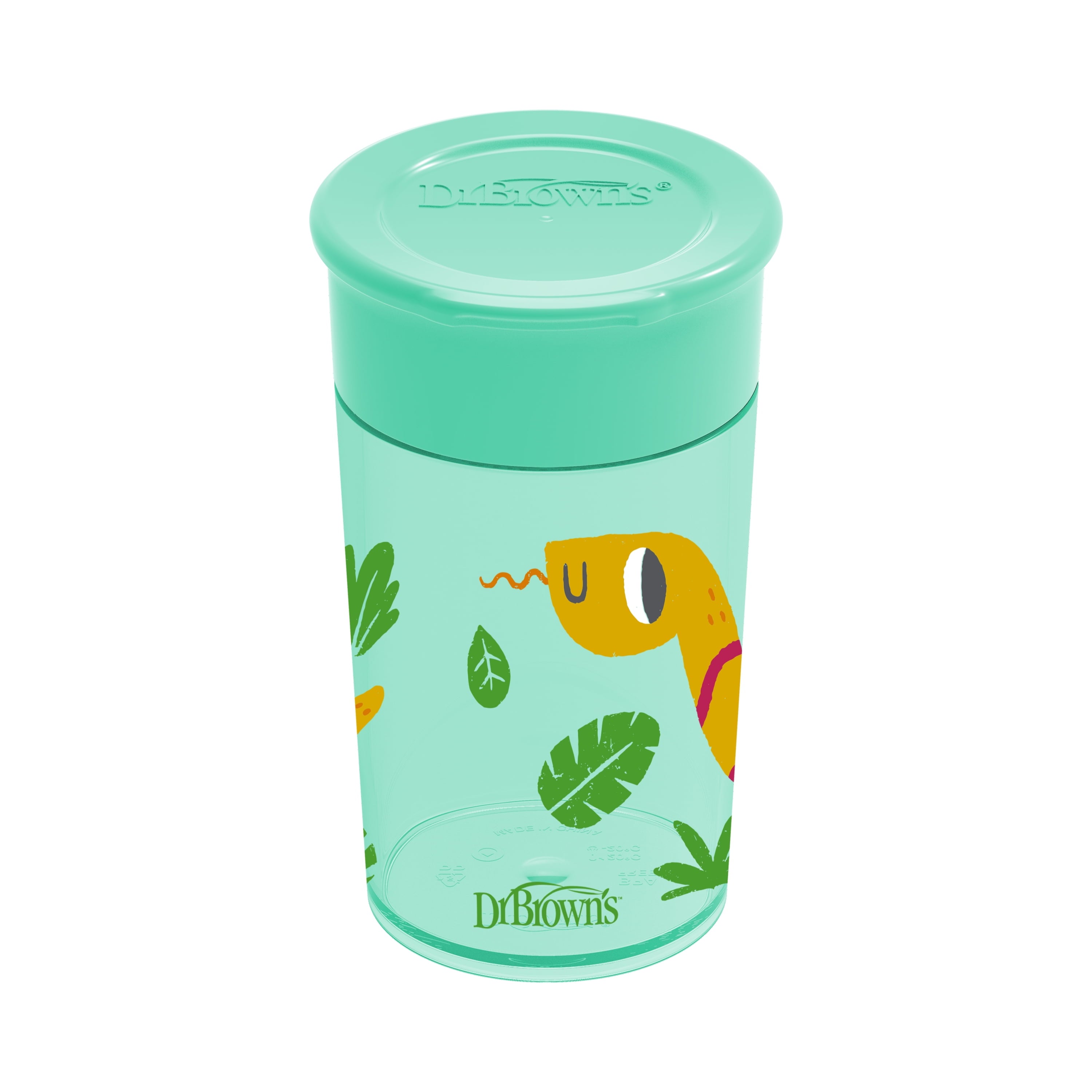 Dr. Brown's Milestones Cheers360 Training Sippy Cup - Green Animals - 10oz