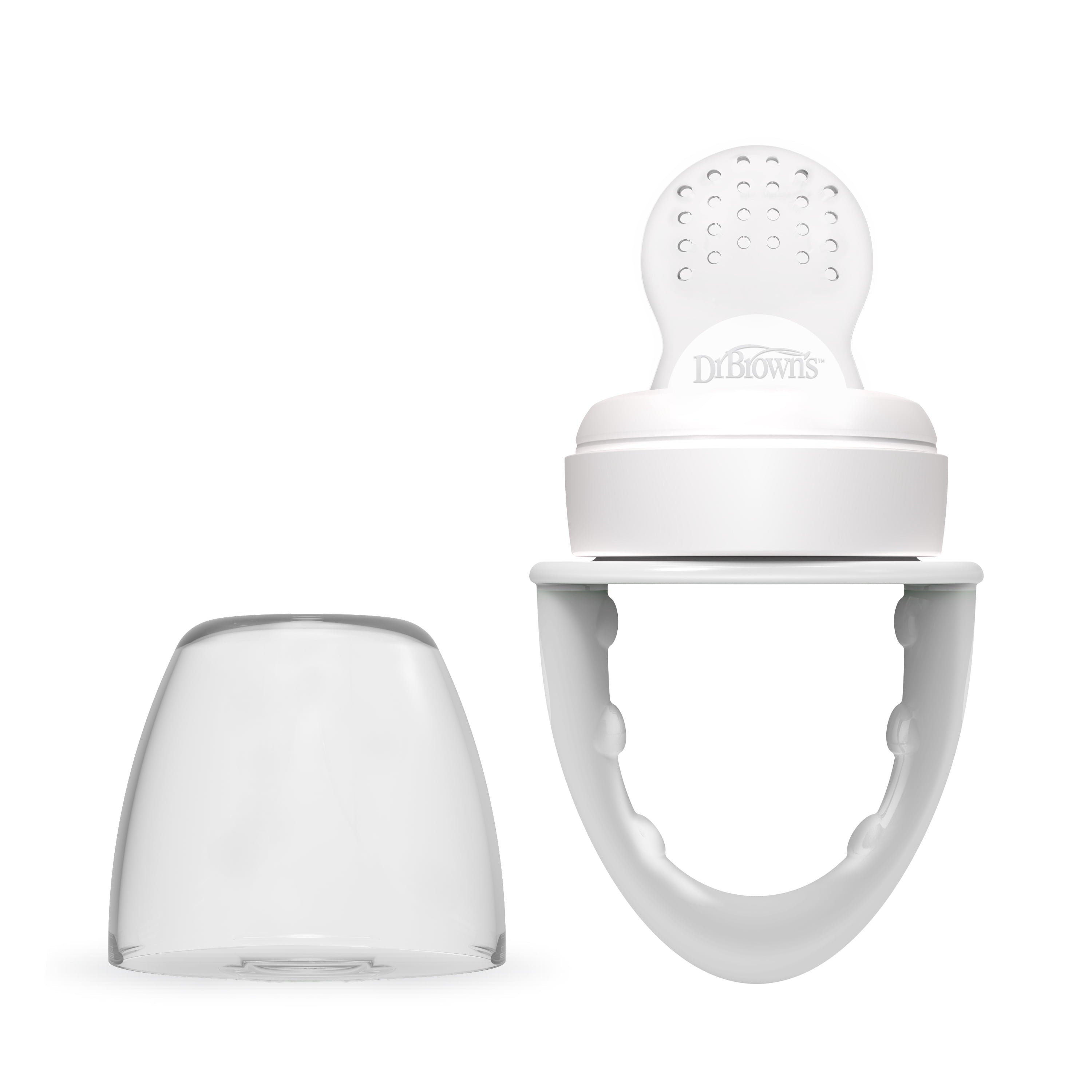 Dr. Brown's Designed to Nourish, Fresh Firsts Silicone Feeder for Soft Foods, Gray, BPA Free, 1 Pack