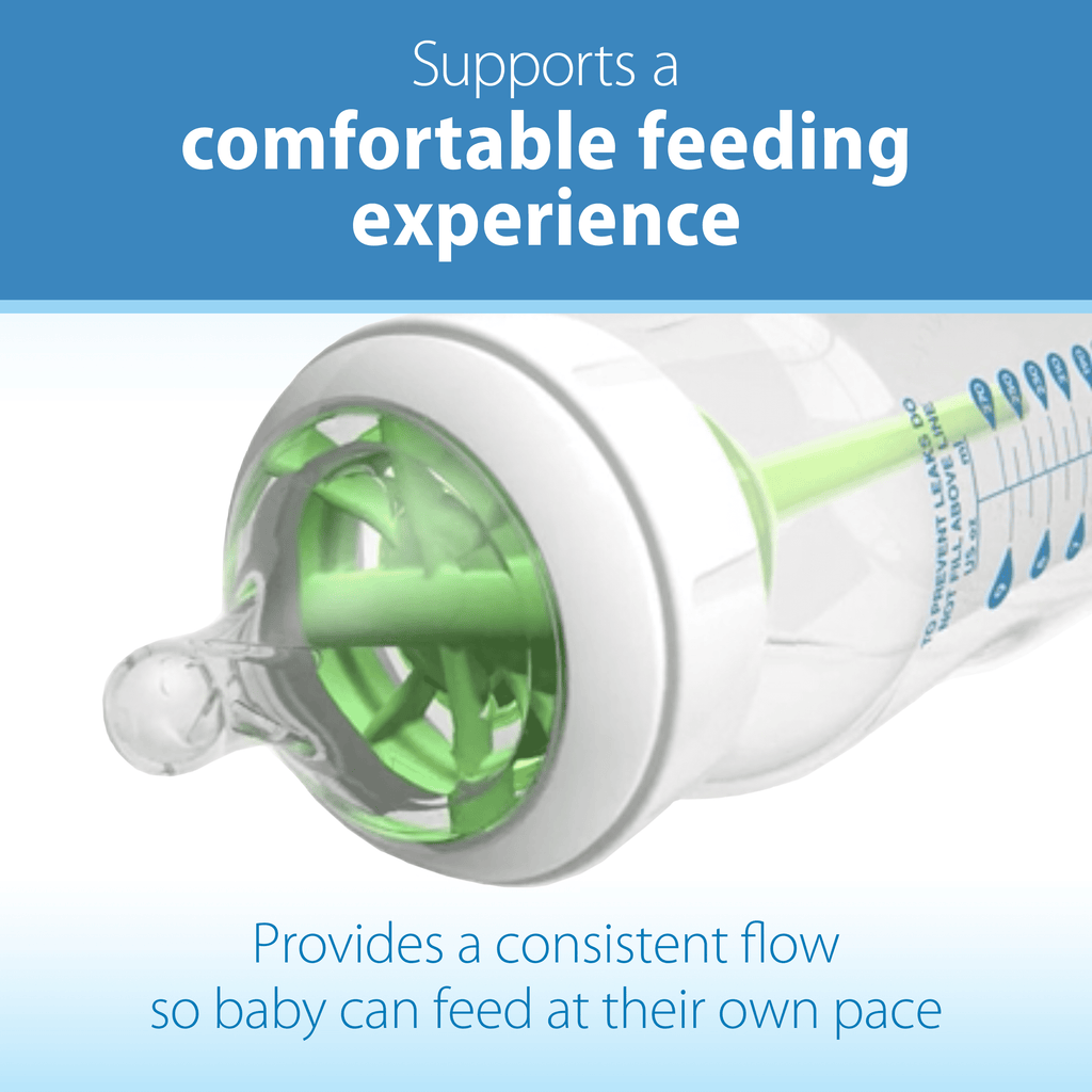 Dr. Brown's Options+ Wide-Neck Baby Bottle Nipple - Preemie, Slowest Flow - 6-Pack - 0m+