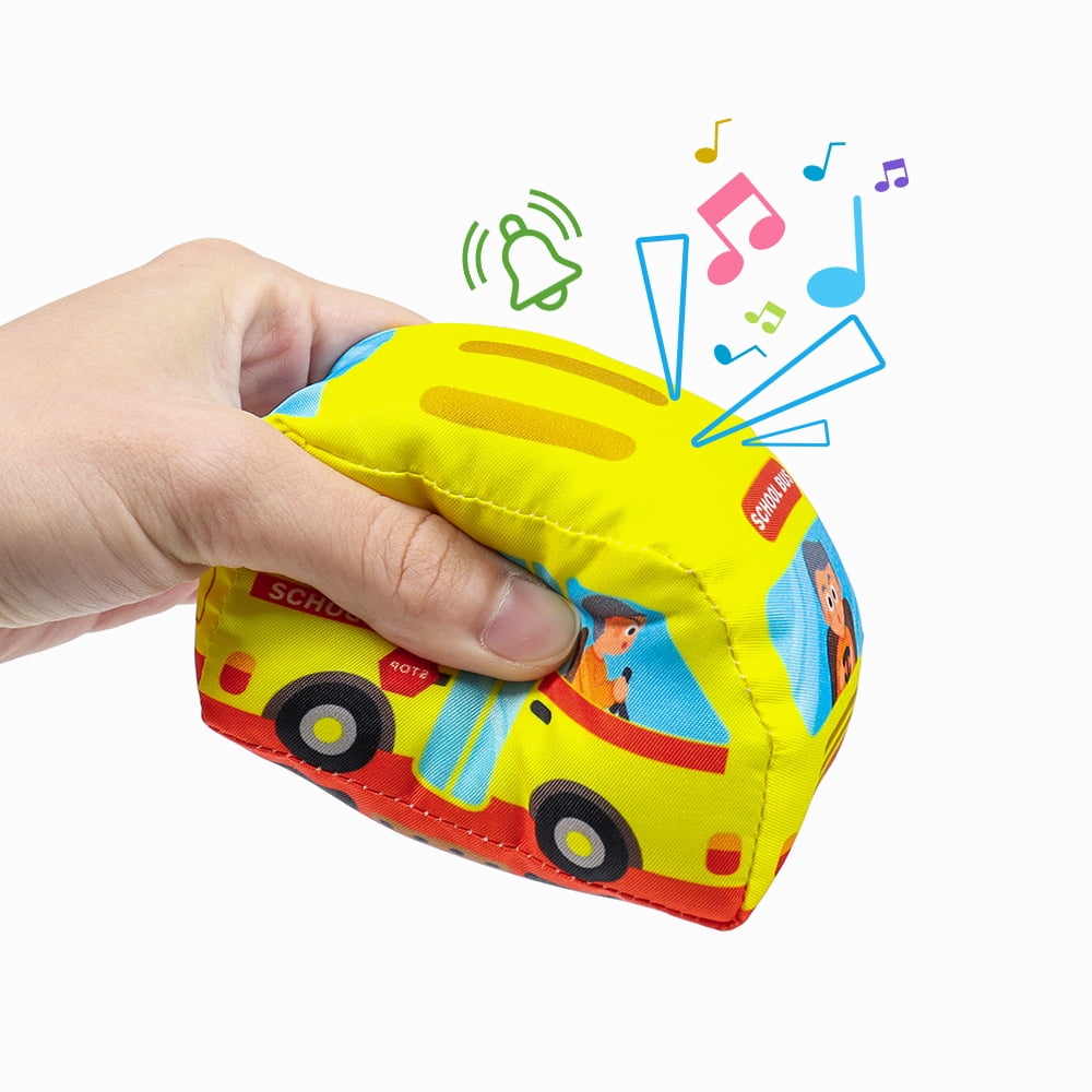 Dr.Rapeti Soft Toy Car Set for Baby Infant Toddler Kid 1 Play Mat 10 Soft Toy Cars 47x30inches Washable Gift