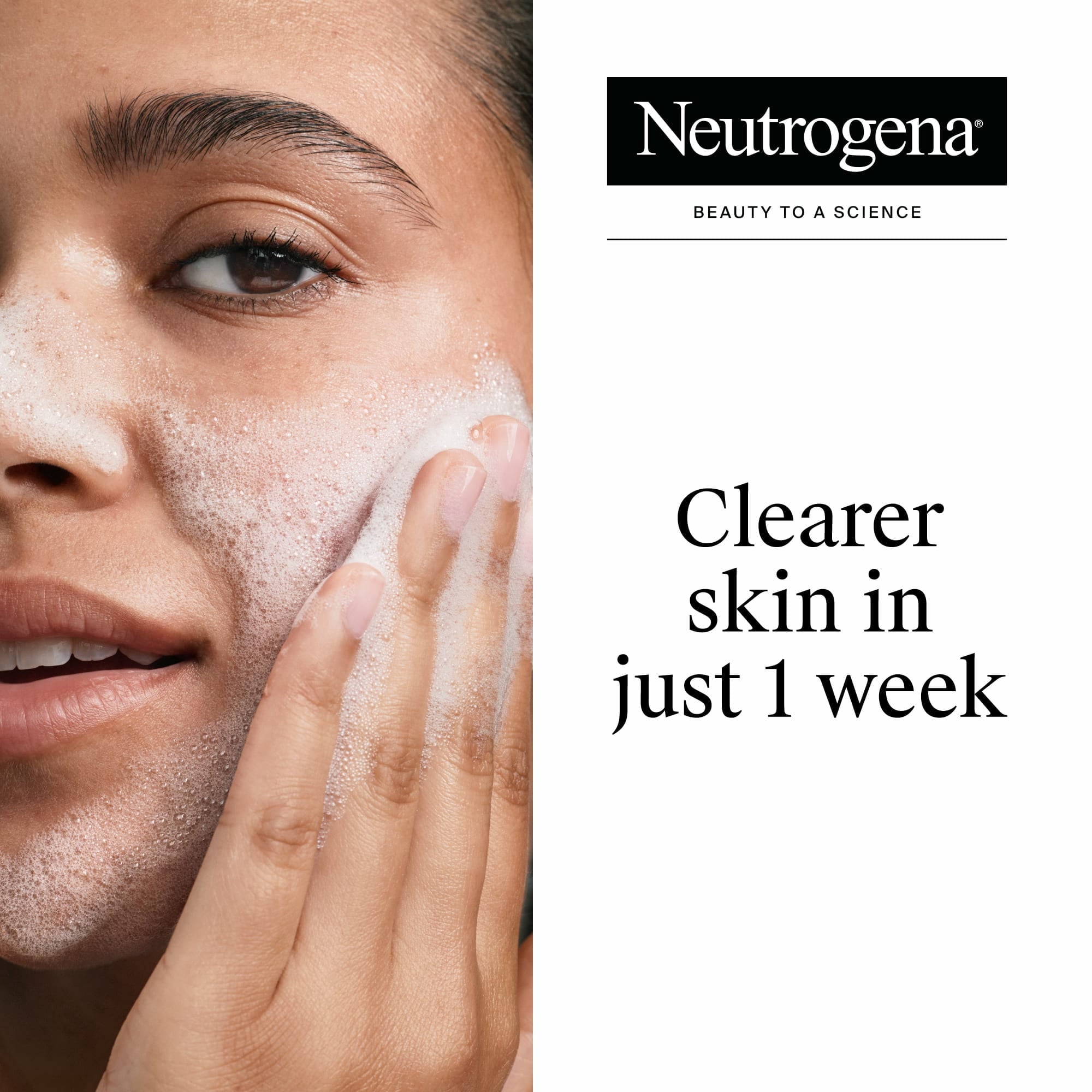 (2 pack) Neutrogena Oil-Free Pink Grapefruit Acne Face Wash, Salicylic Acid Facial Cleanser, 9.1 fl oz