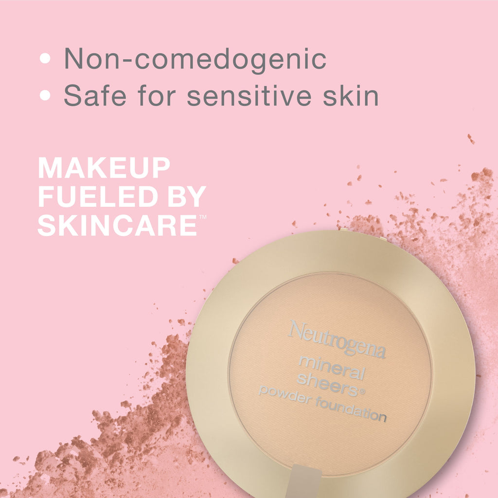 (2 pack) Neutrogena Mineral Sheers Powder Foundation, Natural Beige 60,.34 oz