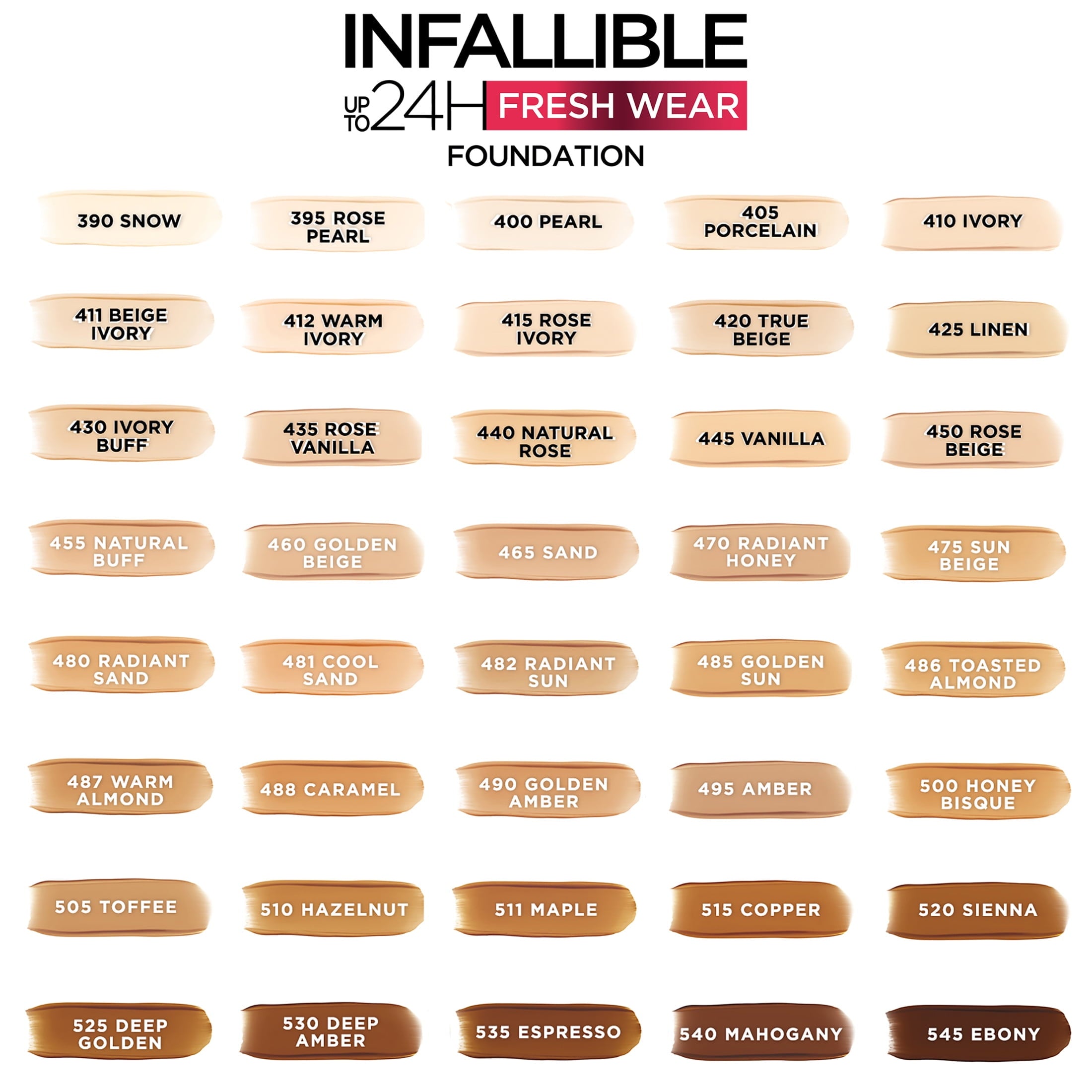 L'Oreal Paris Infallible Fresh Wear 32 Hr Liquid Foundation Makeup, 420 True Beige, 1 fl oz