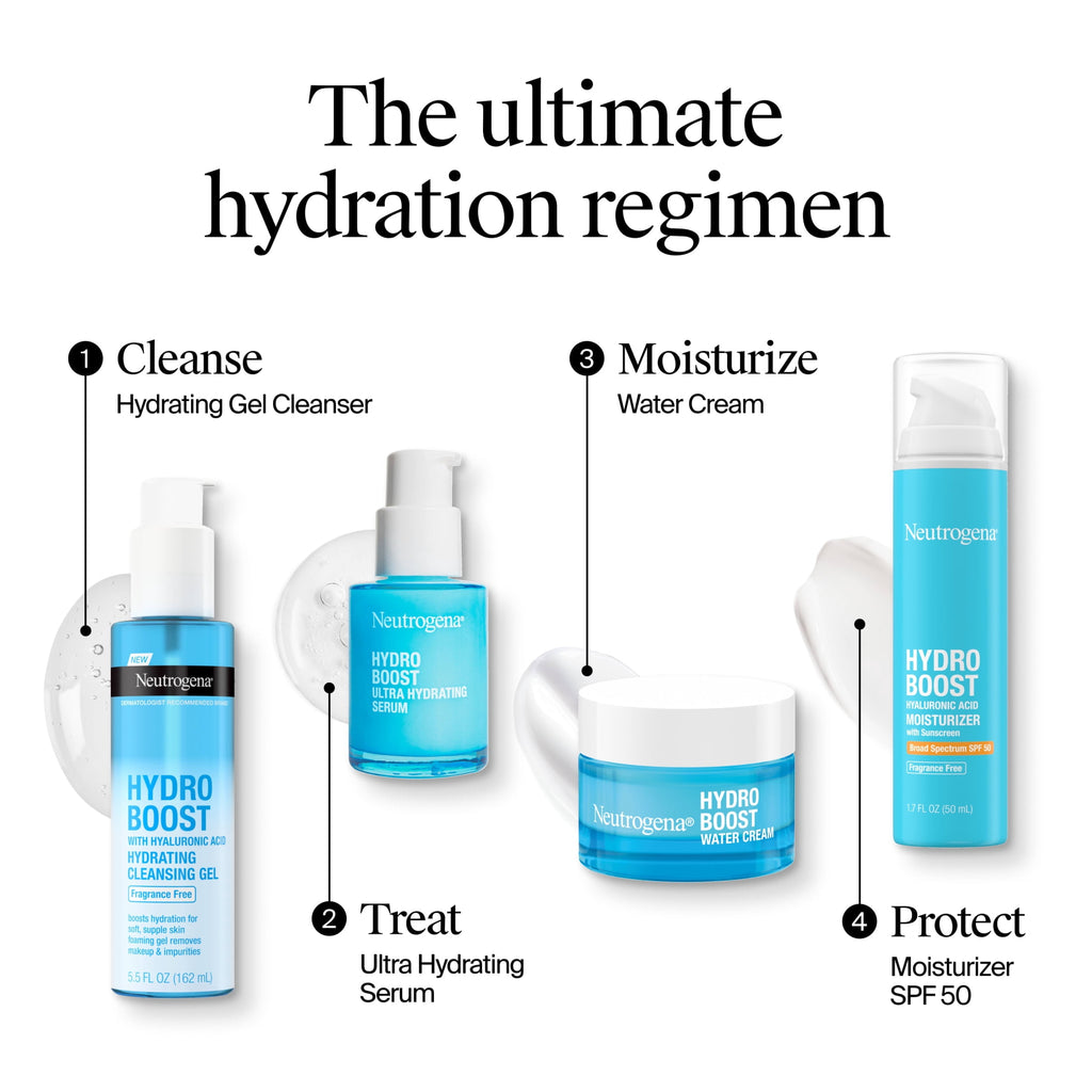 (2 pack) Neutrogena Hydro Boost Hyaluronic Acid Water Cream, Face Moisturizer, 0.5 fl oz