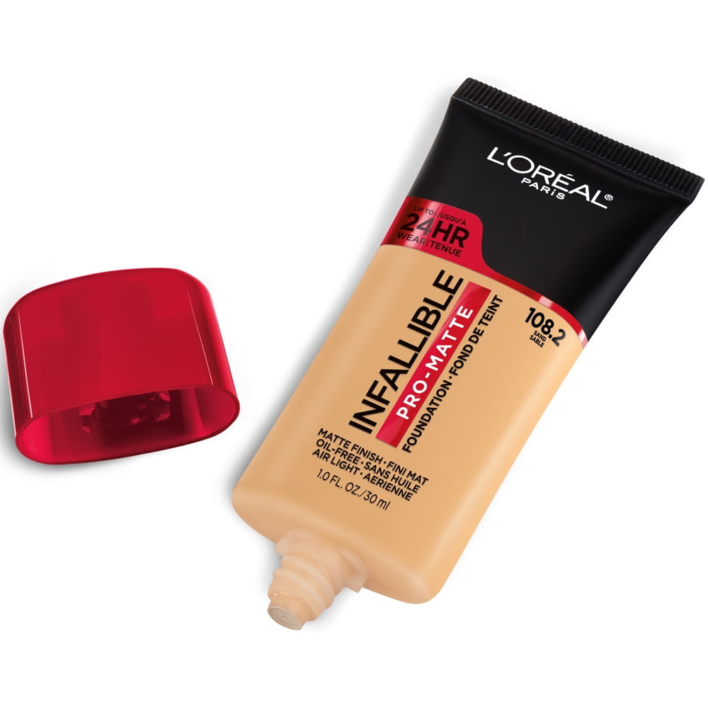 L'Oreal Paris Infallible Pro-Matte Blendable Foundation, Oil Free, Sand, 1 fl oz