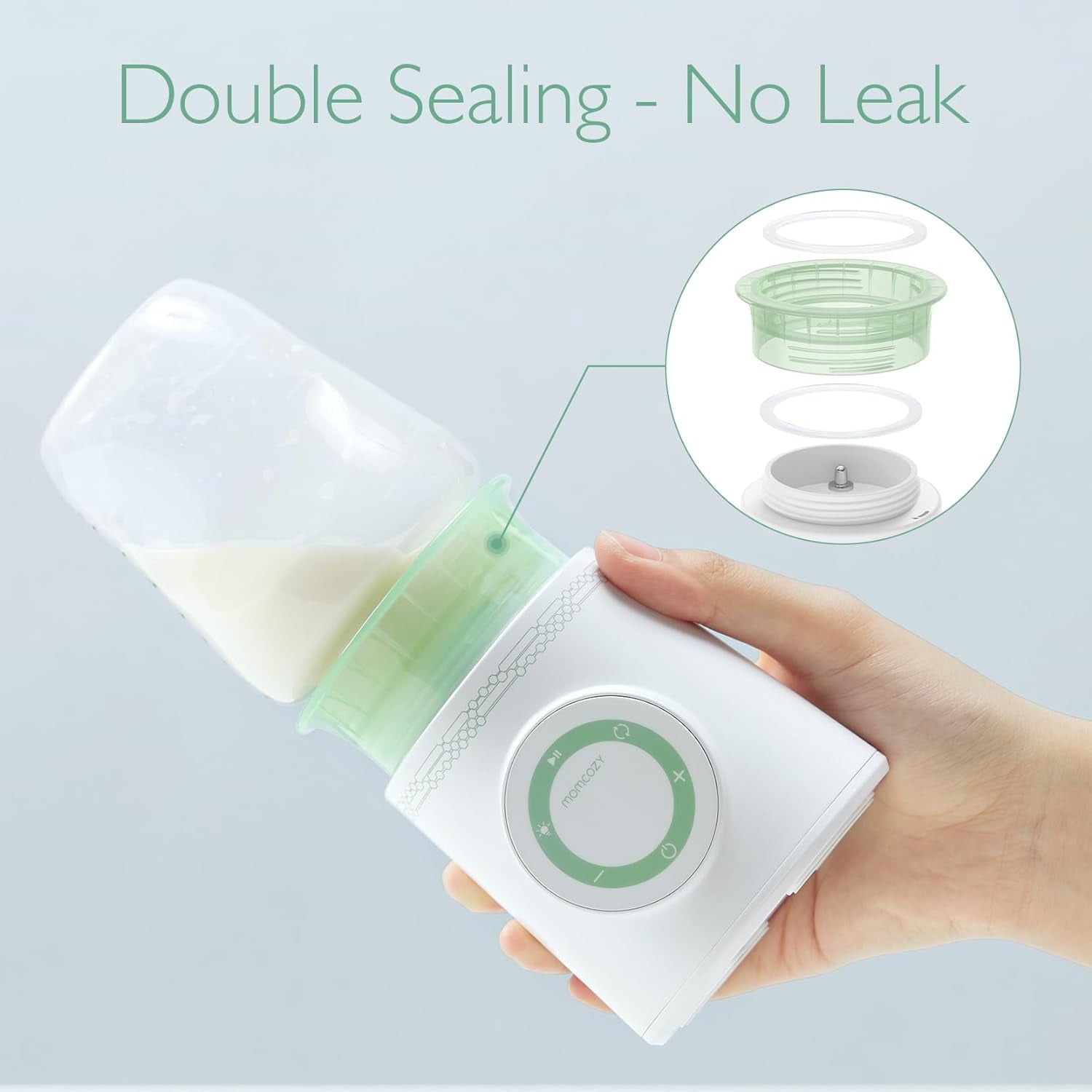 Momcozy Portable Bottle Warmer, Safety Material Baby Bottle Warmer for Travel with 5 Connectors