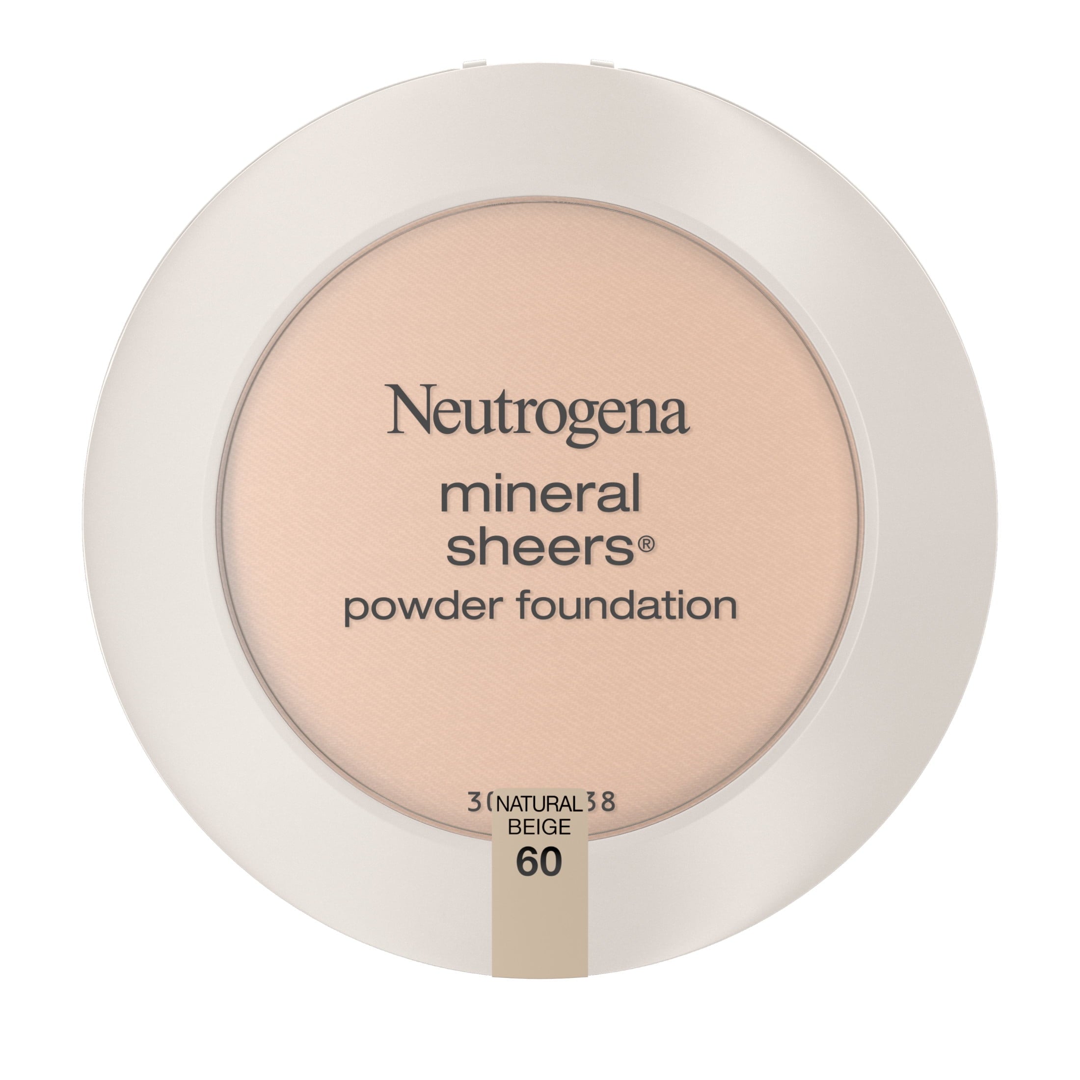 (2 pack) Neutrogena Mineral Sheers Powder Foundation, Natural Beige 60,.34 oz