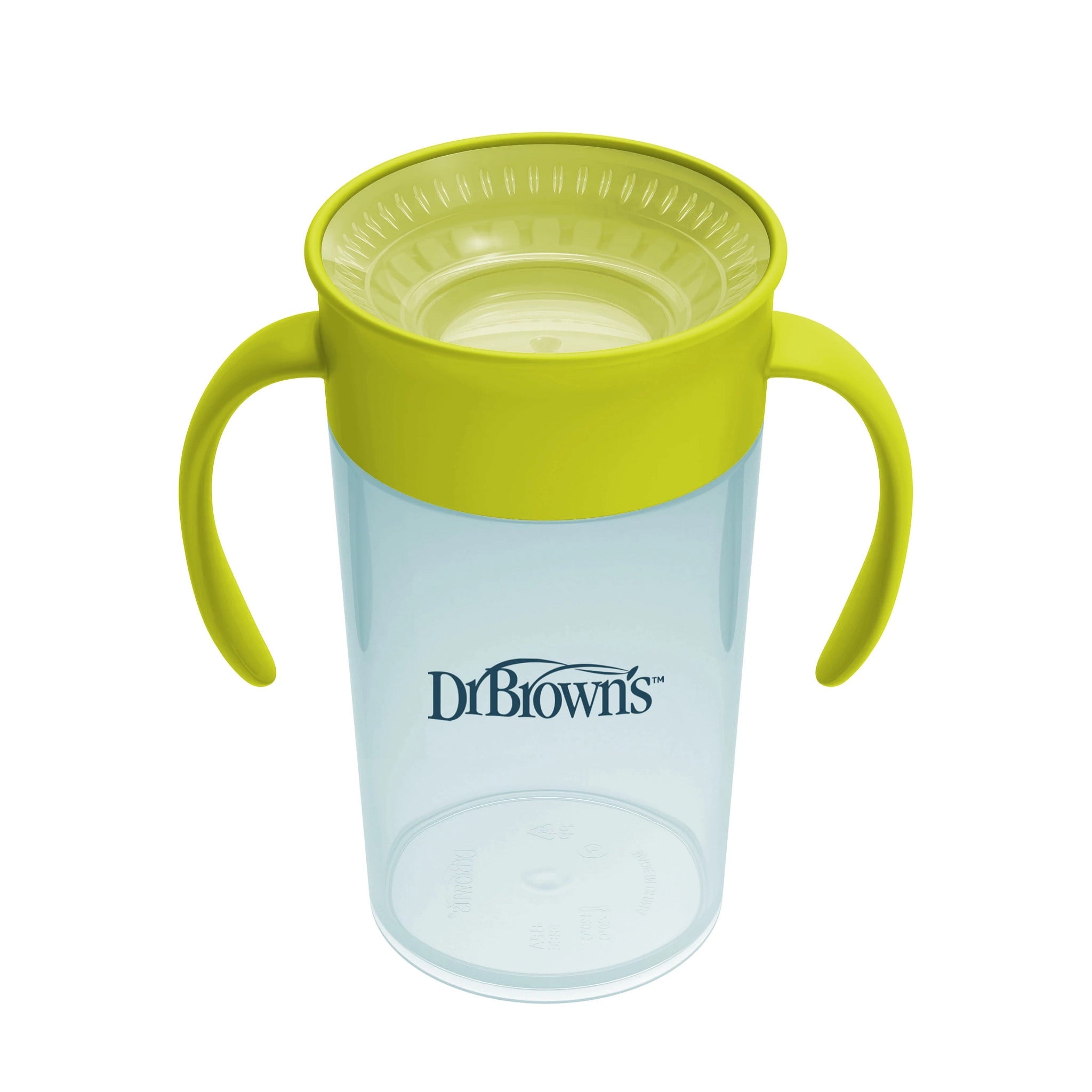 Dr. Brown's Milestones Straw to 360 Convertible Training Cups, Blue Green, 2-Pack