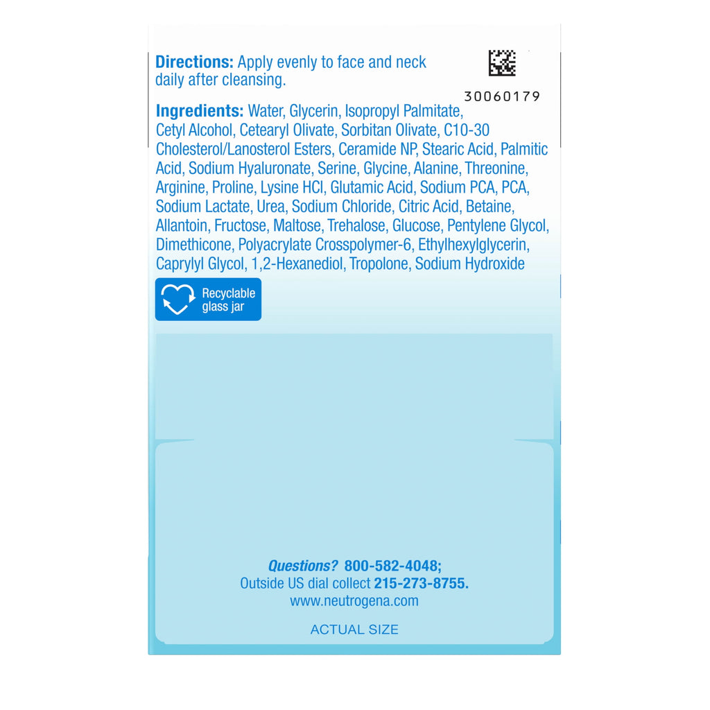 Neutrogena Hydro Boost Hyaluronic Acid Water Cream, Moisturizing Face Cream, 1.7 fl oz