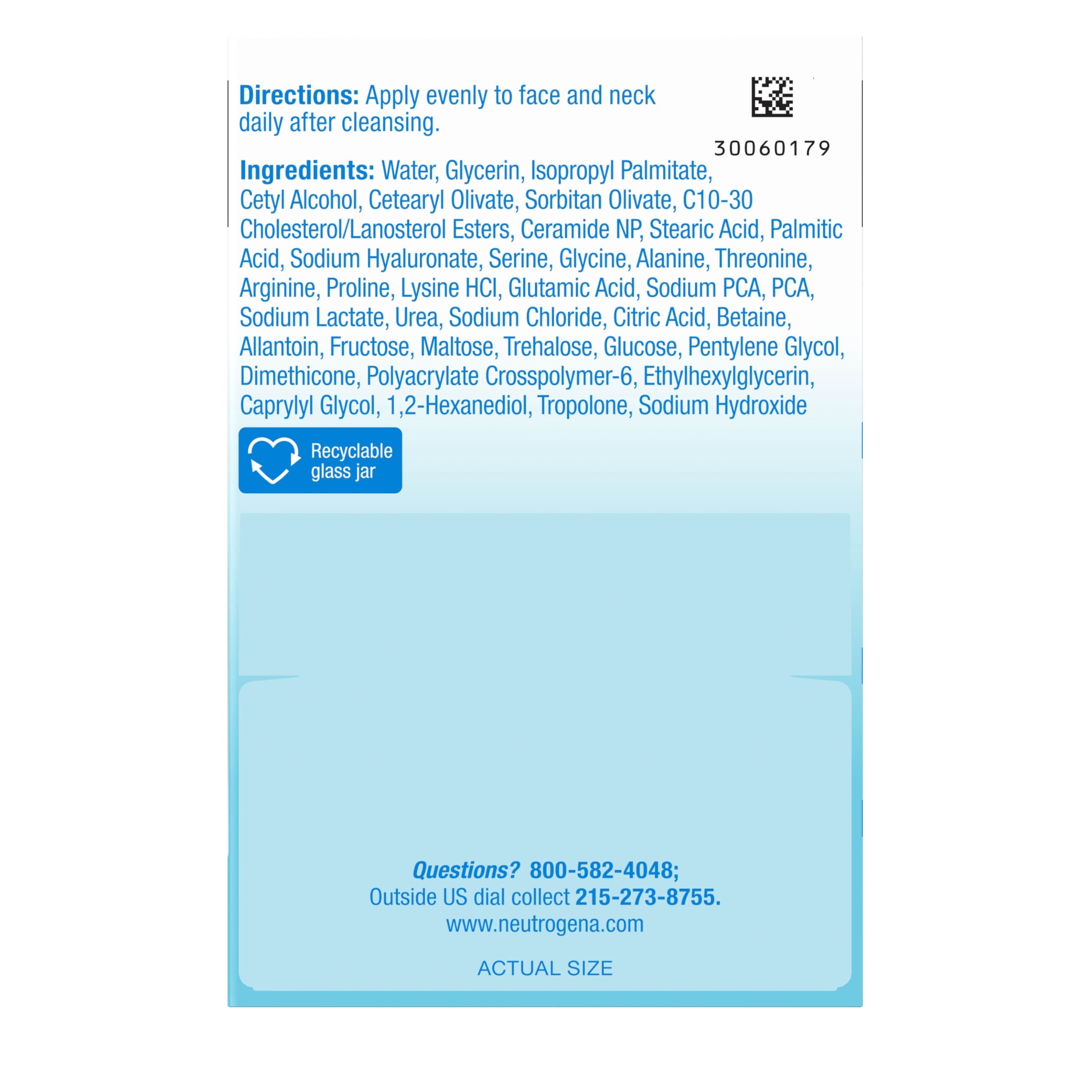Neutrogena Hydro Boost Hyaluronic Acid Water Cream, Moisturizing Face Cream, 1.7 fl oz