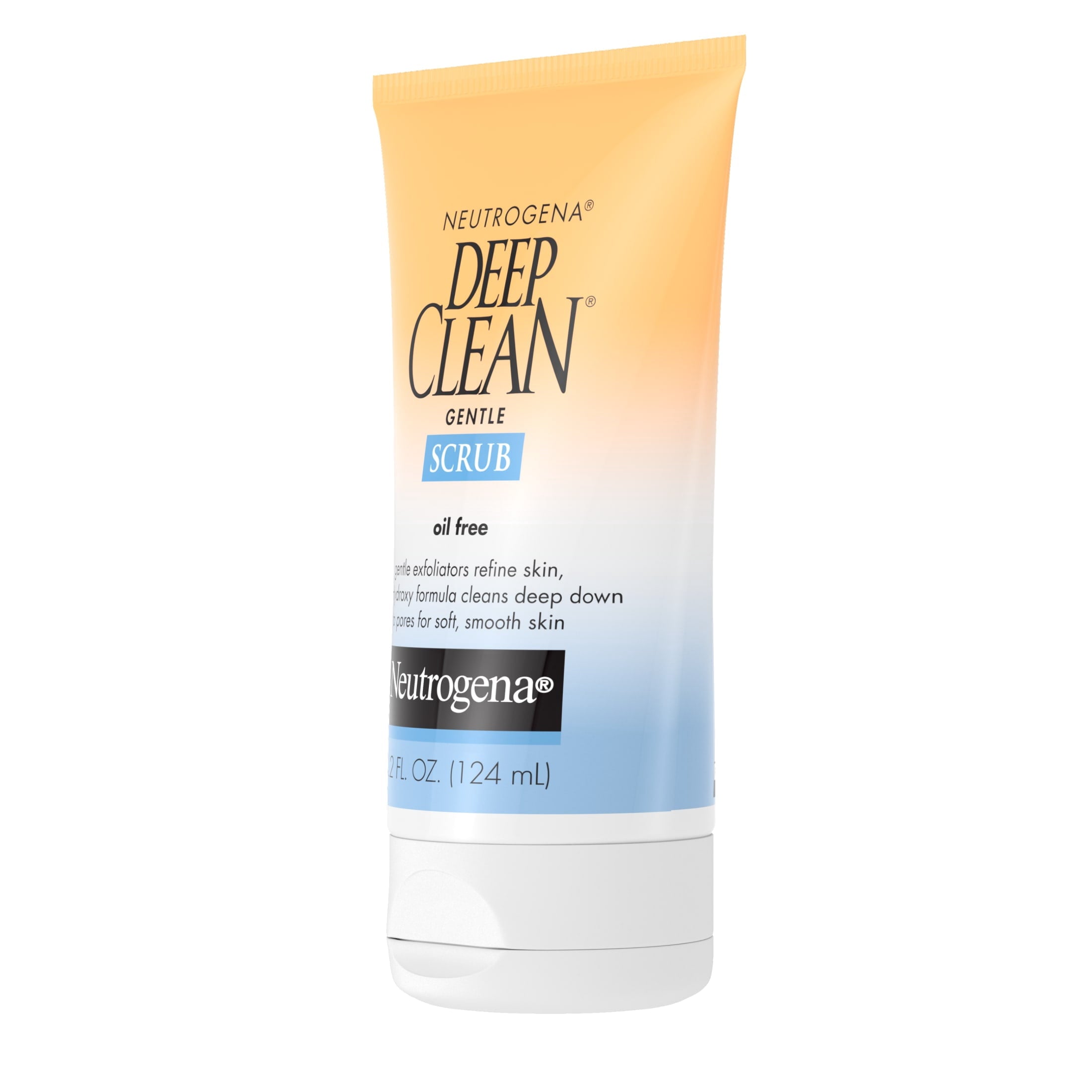 (3 pack) Neutrogena Deep Clean Gentle Facial Scrub, Oil free Cleanser 4.2 fl. oz