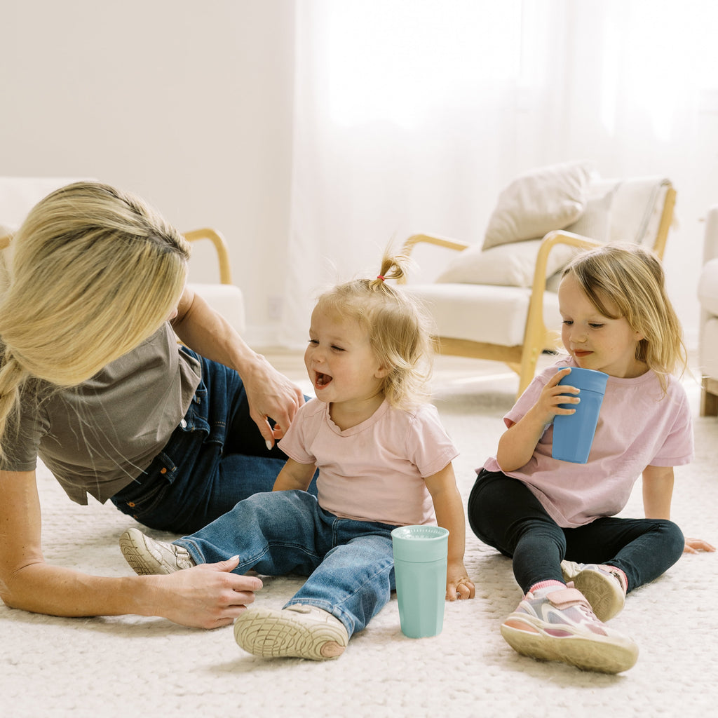 Dr. Brown's Milestones Cheers 360 Training Cup for Toddler/Baby, Leak-Free, Blue/Aqua, 10 oz, 9m+, 2-Pack