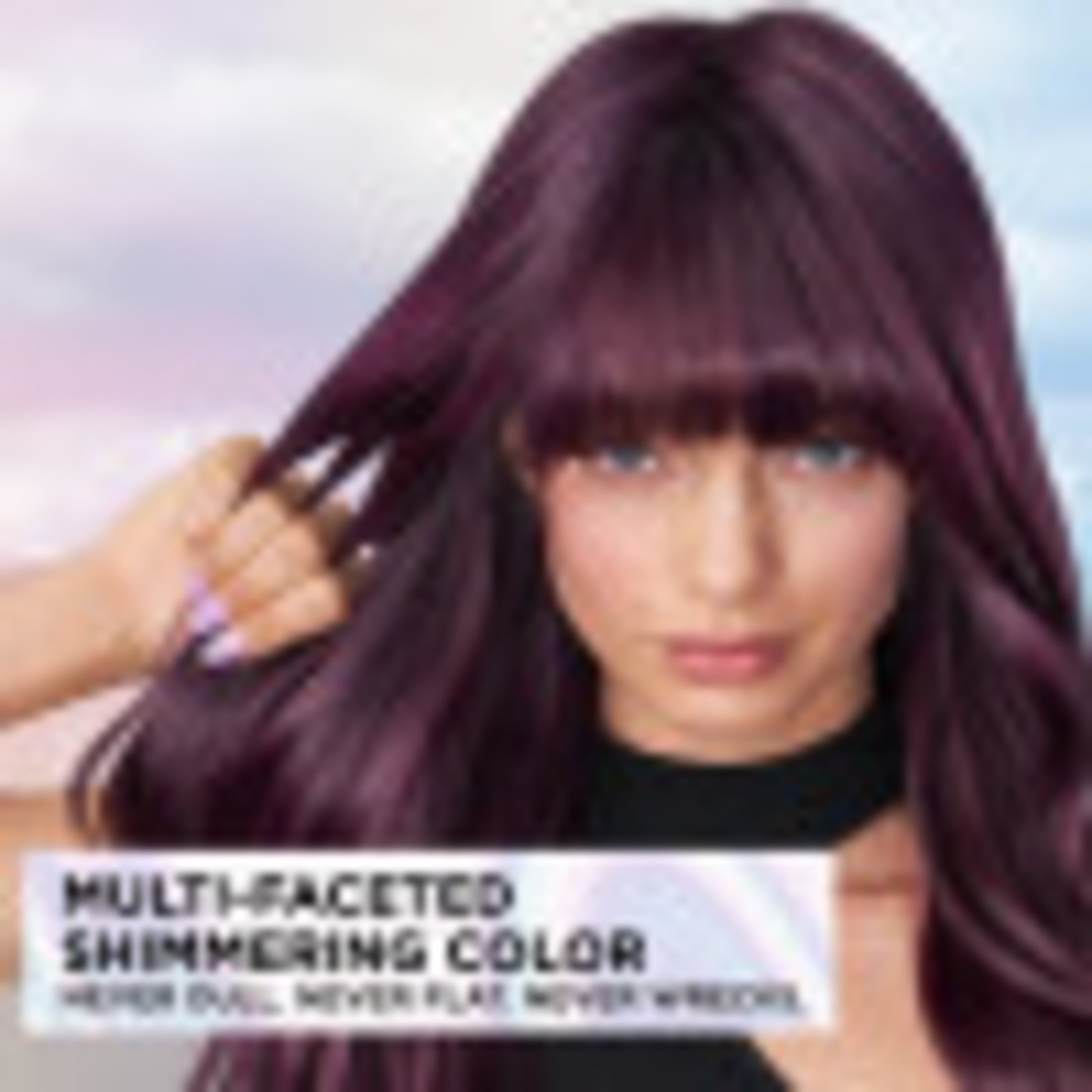 L'Oreal Paris Feria Shimmering Permanent Hair Color, Downtown Denim (Dark Blue Brown), 1 Kit