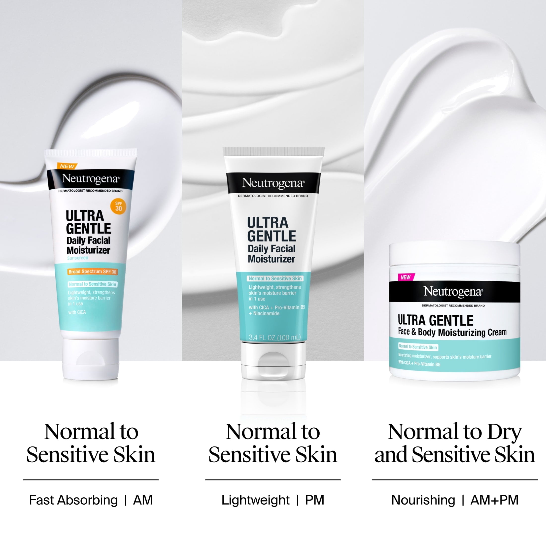 Neutrogena Ultra Gentle Daily Face & Body Moisturizing Cream, 11 oz