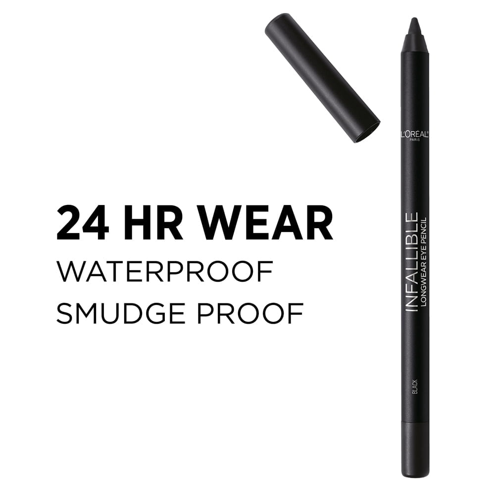 L'Oreal Paris Infallible Pro Last Waterproof Eyeliner, Black, 2 Pack