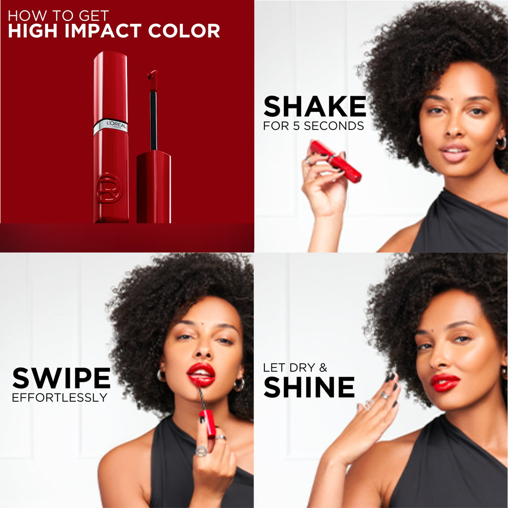 L'Oreal Paris Infallible Lacque Resistance Liquid Lipstick, Berry Bordeaux, 0.13 fl oz
