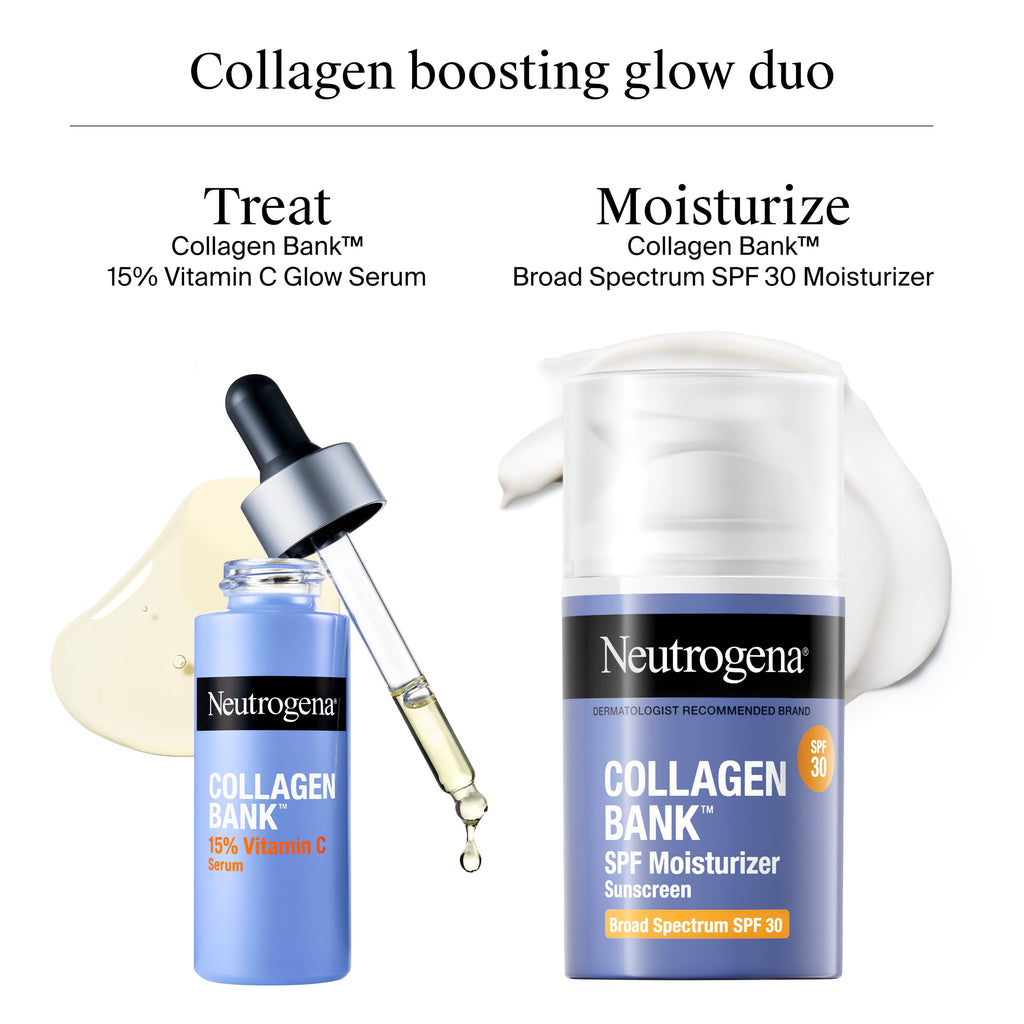 Neutrogena Collagen Bank Daily Face Moisturizer with SPF 30, Anti-Aging Lotion, 2 fl oz