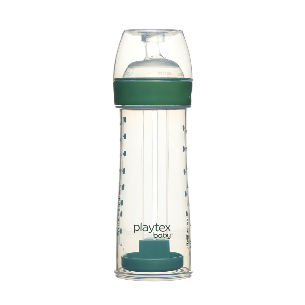 Playtex Baby Nurser Clear Anti-Colic Baby Bottle with 15 Drop-ins Liners, 8 oz, 3 pack