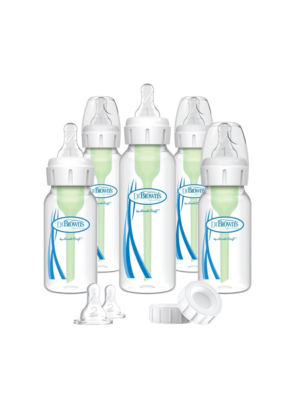 Dr. Brown's Baby Bottle Gift Set 6-Piece - green, one size