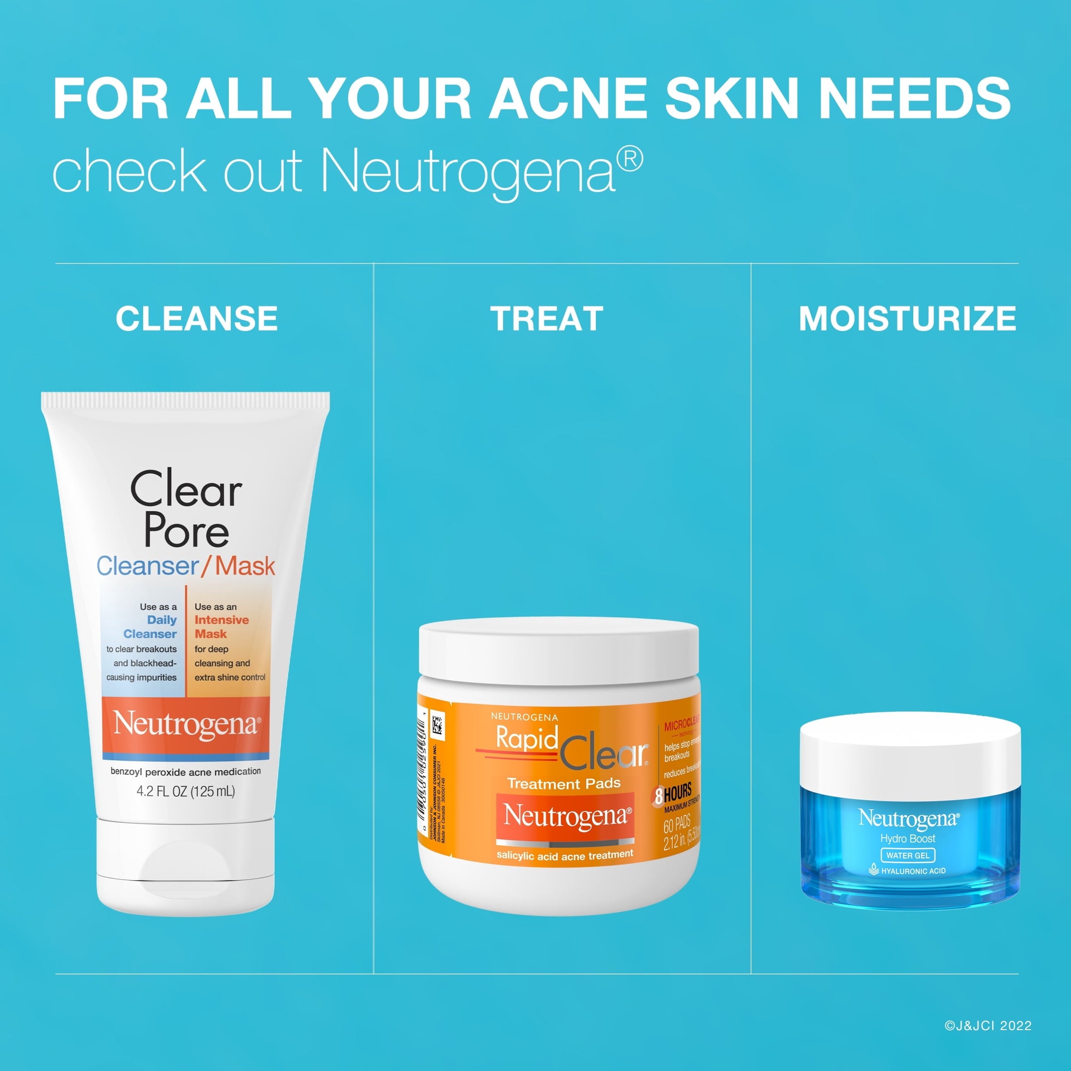 Neutrogena Clear Pore 3.5% Benzoyl Peroxide Face Wash & Acne Treatment Mask, 4.2 fl oz