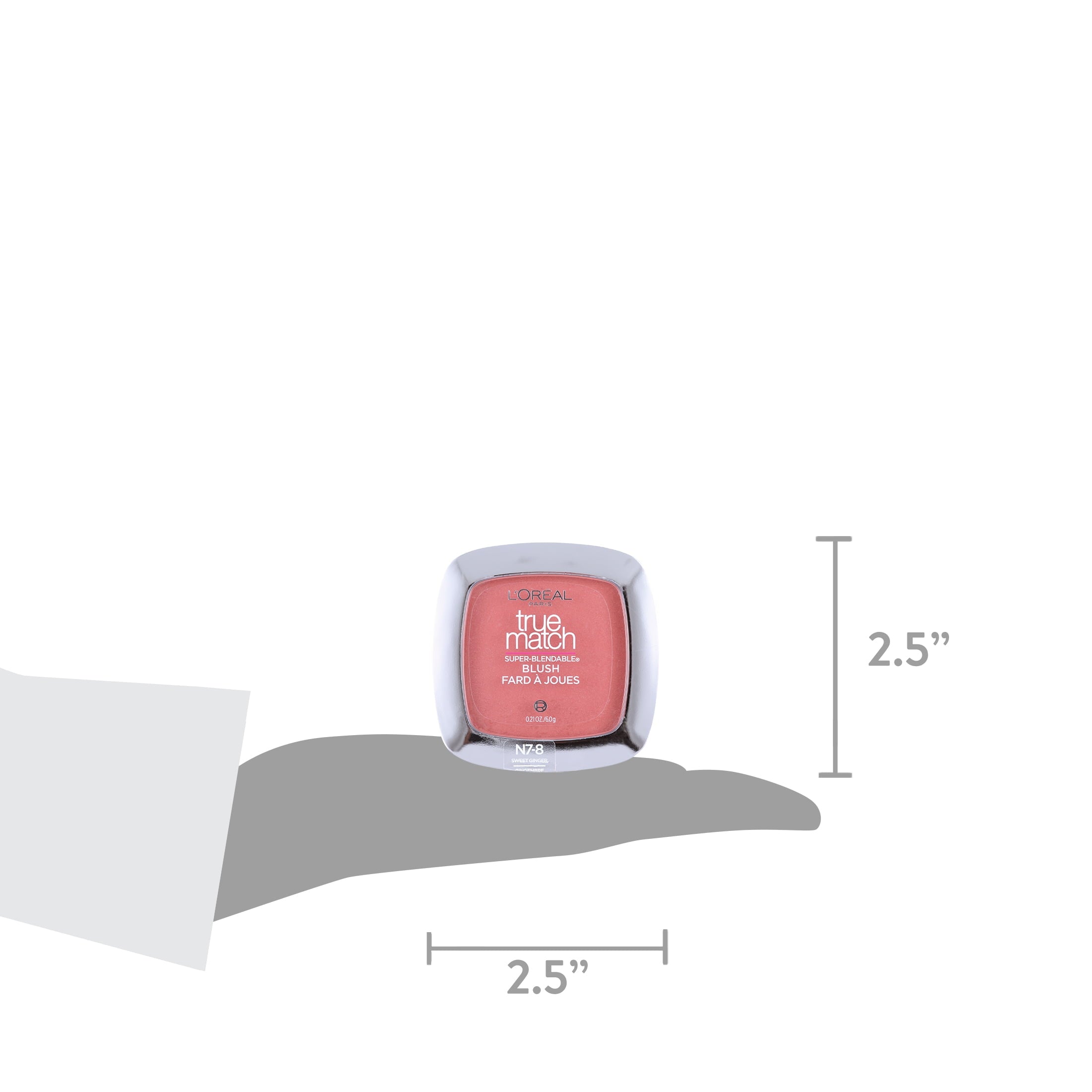 L'Oreal Paris True Match Super Blendable Blush, Soft Powder Texture, Sweet Ginger, 0.21 oz