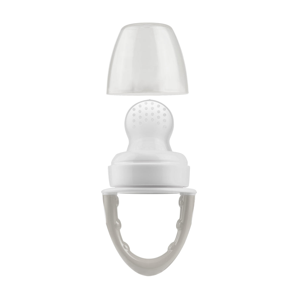Dr. Brown's Designed to Nourish, Fresh Firsts Silicone Feeder for Soft Foods, Gray, BPA Free, 1 Pack