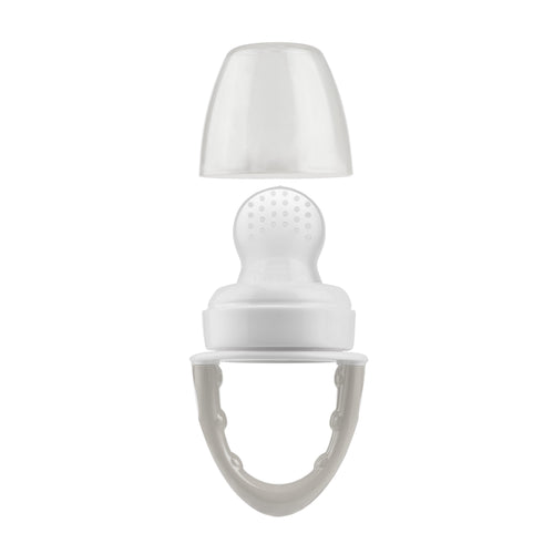 Dr. Brown's Designed to Nourish, Fresh Firsts Silicone Feeder for Soft Foods, Gray, BPA Free, 1 Pack