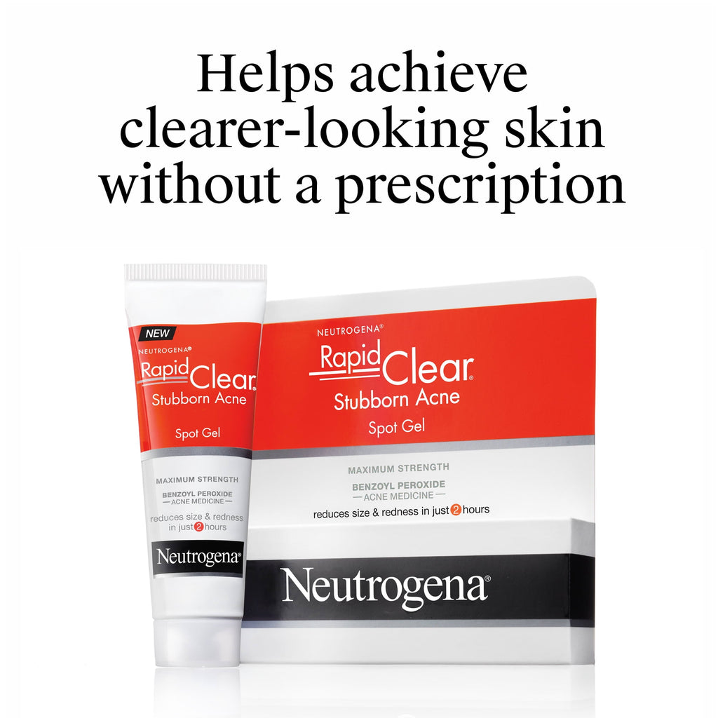 Neutrogena Rapid Clear Acne Spot Treatment, Benzoyl Peroxide 10% Pimple Cream, 1 oz