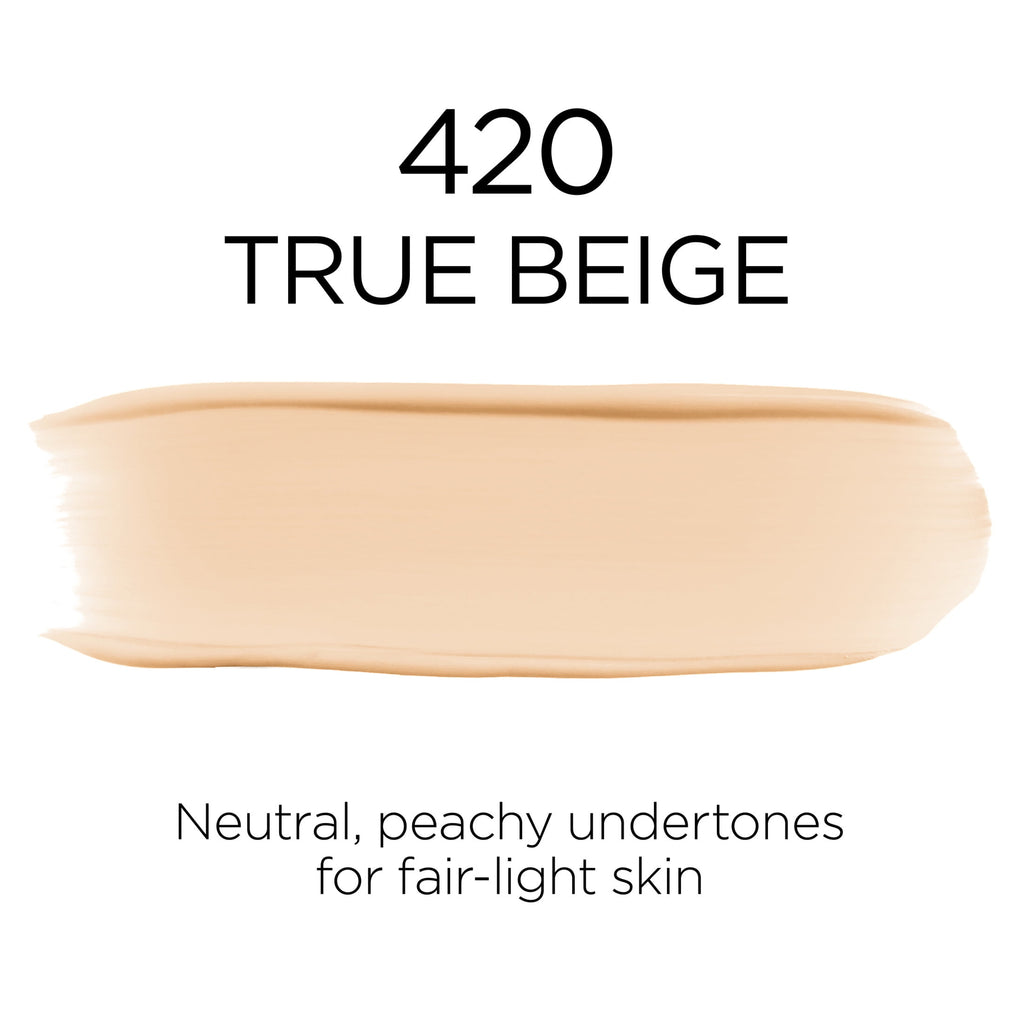 L'Oreal Paris Infallible Fresh Wear 32 Hr Liquid Foundation Makeup, 420 True Beige, 1 fl oz